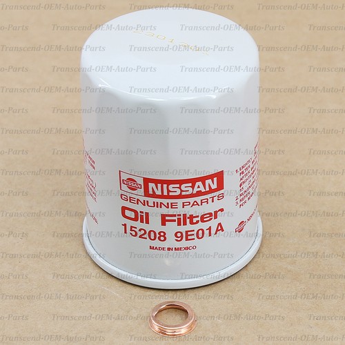 15208-9E01A GENUINE OEM OIL FILTER W/ DRAIN PLUG WASHER 1 SET - NISSAN INFINITI - Picture 3 of 3