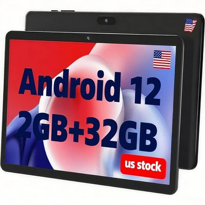 SGIN 2025 Tablet 10 inch Android 12 Tablet 2GB+32GB 1280x800 IPS Touchscreen 6000mAh