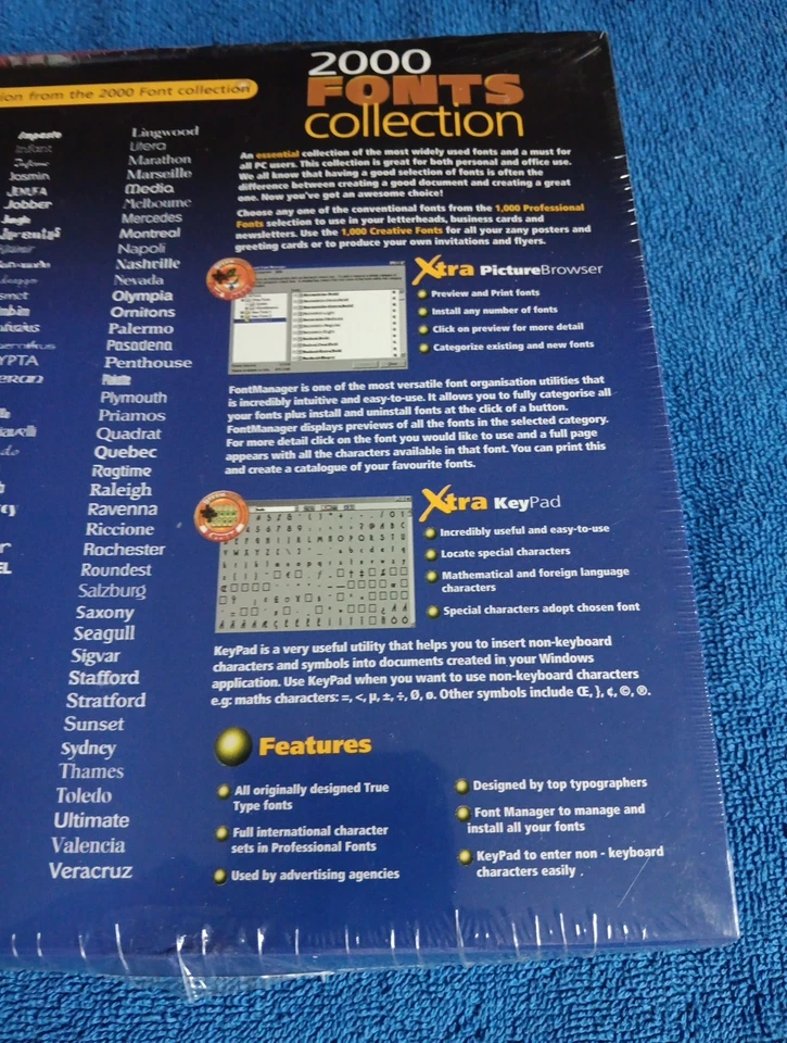 2000 font CD are TrueType fonts .ttf/.ttc Scalable Any Windows Systems Big Box - Image 4 of 4