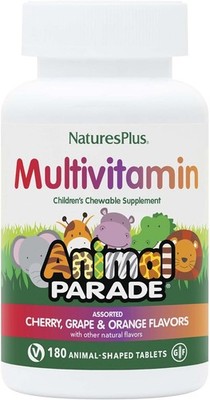 NaturesPlus Animal Parade Children's Chewable Multivitamin - 180 Animal-Shaped T