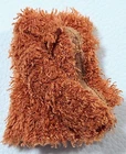 Barbie Fashion Doll Fuzzy Shag Tan Brown Jacket Coat Handmade Vintage