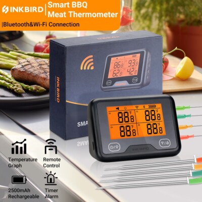 Inkbird Wireless Meat Thermometer Bluetooth Wifi BBQ Food Probes Outdoor Cooking
