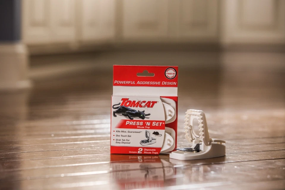 Tomcat Press 'N набор мышеловок, упаковка 4 шт. (8 ловушек) - Изображение 2 из 4