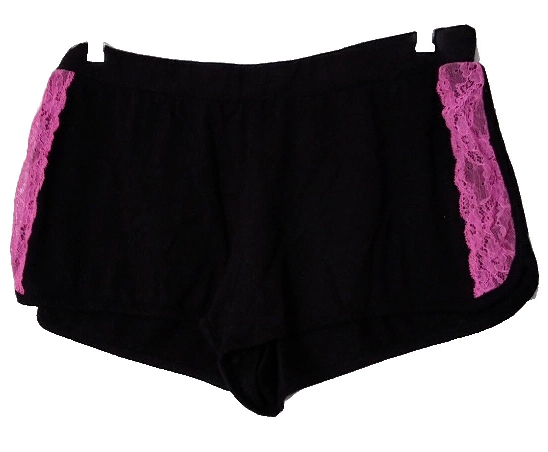 Pantalones cortos de Poliéster Negro PINK para Mujeres