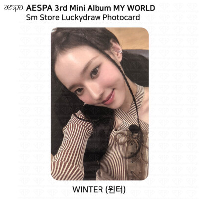 Aespa 3rd Mini Album MY WORLD Lucky Draw Photocard Everline Sm