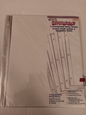 Westrim Crafts 5 Pack 8.5" x11" Postbound Refill Scrapbook Pages With Protectors