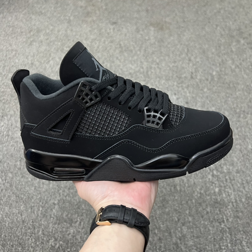 New Air Jordan Retro 4 Mid Military Black Cat Size UK 311