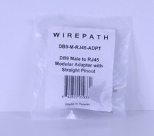 1x Wirepath/ Snap AV DB9 Femal To RJ45 Null Adapter DB9-M-RJ45-ADPT