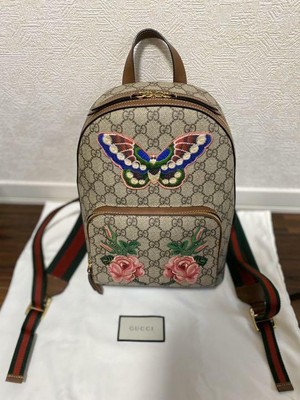 gucci backpack with butterfly