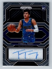 2020-21 Panini Prizm Tyrell Terry Rookie Penmanship #RP-TTY Dallas Mavericks