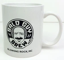 Bald Guy Brew coffee cup mug Blowing Rock NC M ware