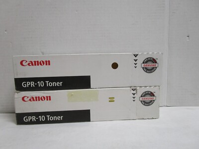 CANON GPR -10 Toner Cartridges 2 GENUINE BLACK NEW SEE PHOTOS SHIPS FREE