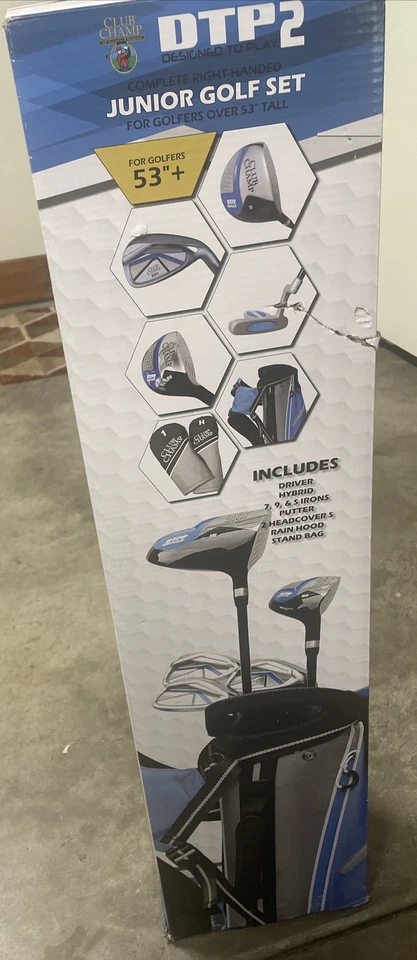 Juego de paquete Juniors' Club Champ DTP1 - altura del jugador derecho superior a 53" 6 piezas. Azul Foto 3 de 4