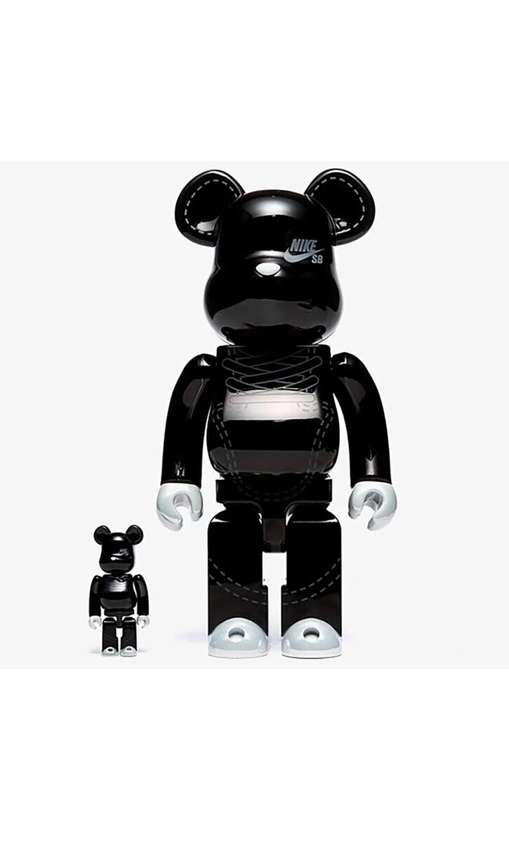 Medicom BE@RBRICK Nike SB 2020 Black 100% 400% Bearbrick Figure Set