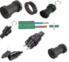 Illu Flachleitung Lichterkette Illu Partykette Illu Zubehör  Stecker Fassung