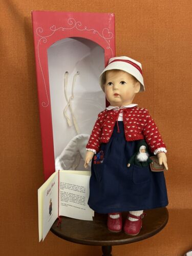 Magnifique poupée fille allemande Kathe Kruse "Lore" rare 2021 avec boîte d'origine et coa 17" - Photo 1 sur 24