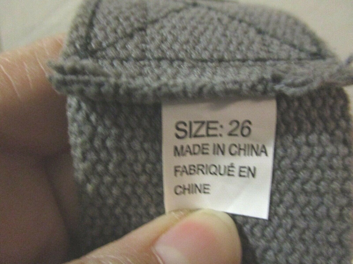 Light Gray Canvas Silver Slide Roller Buckle Men's Belt Sz