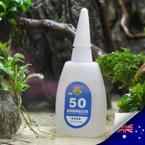 50ml Aquarium Green Glue for Coral Moss Rock Driftwood Freshwater