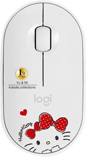 Hello Kitty Pebble M350 Lightweight Wireless Mouse Bluetooth Kitty White Hell 2 - Picture 1 of 7