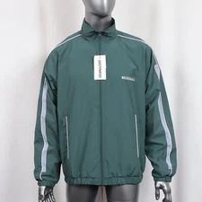 WACKO MARIA NYLON TRACK JACKET IN GREEN