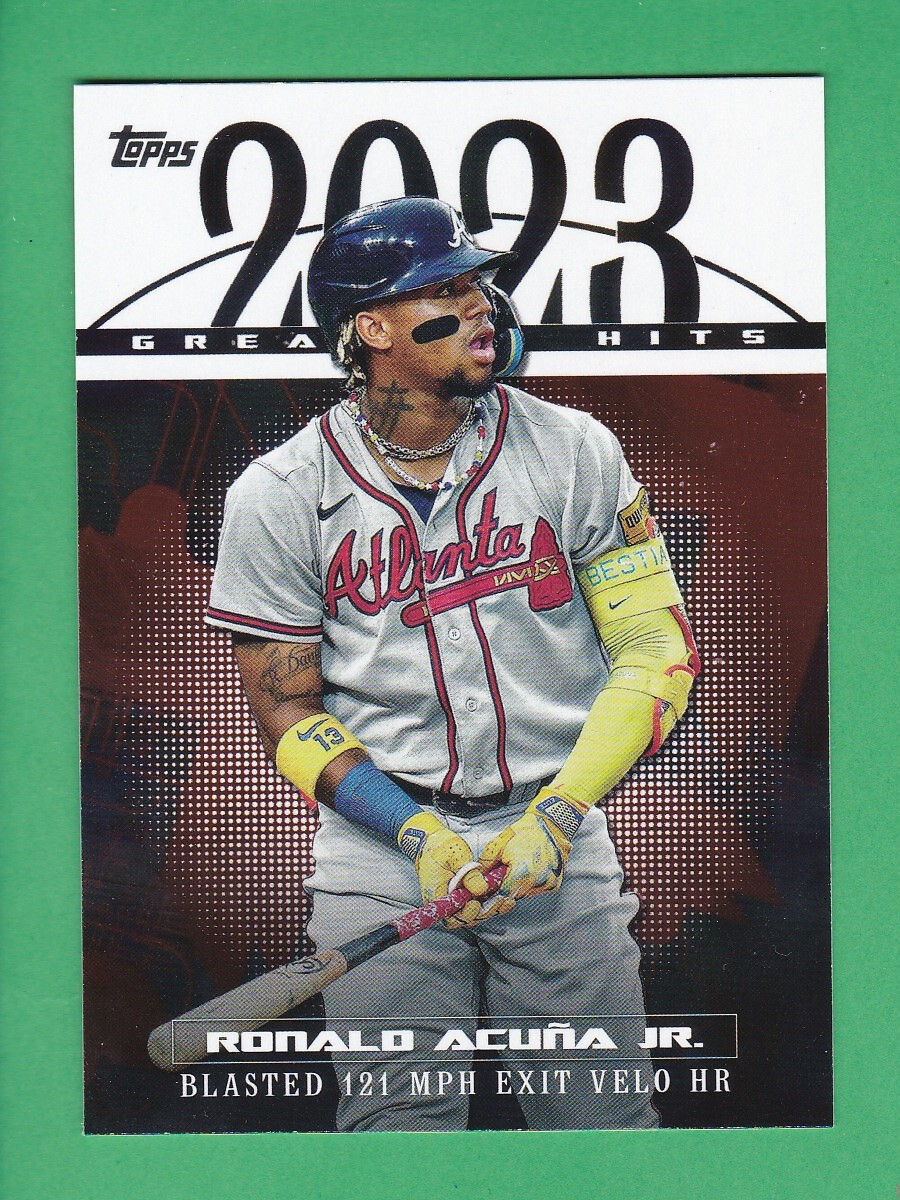 2024 Topps Series 1 #23GH-8 RONALD ACUNA JR. 2023 Greatest Hits