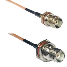 RG316 TNC Female Small Bulk to TNC FEMALE BULKHEAD RF Cable Rapid-SHIP LOT