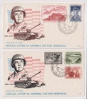 E4588: Belgium #B606-610, General Patton, on (2) FDC
