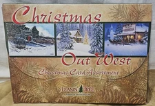 Leanin' Tree "Christmas Out West" Cards Assorted 5" x 7" (16), Envelopes (21)