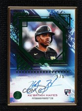 2021 Bowman Transcendent Collection Emerald 5/5 Ke'Bryan Hayes #BTA-KH Auto 03k2