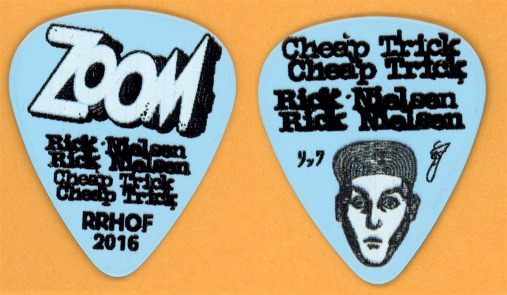 TRUSTRICK/PERFECT TRICK-TRICK TOUR 2016… Cheap Trick Rick Nielsen BLUE ZOOM Guitar Pick - 2016 Rock