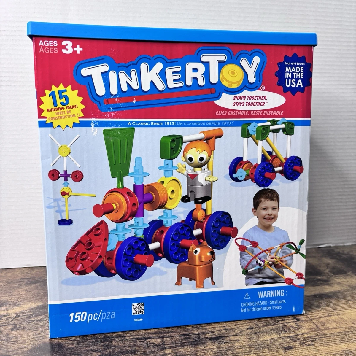 K'NEX Tinkertoy Wooden Building Toy Complete Sets & Packs for sale