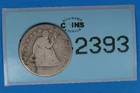 1858 25C SEATED LIBERTY SILVER QUARTER DOLLAR Early US Type RAW-2393