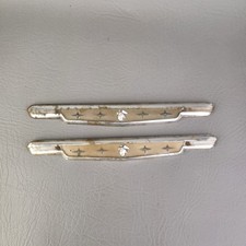 1950 Mercury Interior Door Garnish Moulding Emblems 1 Pair