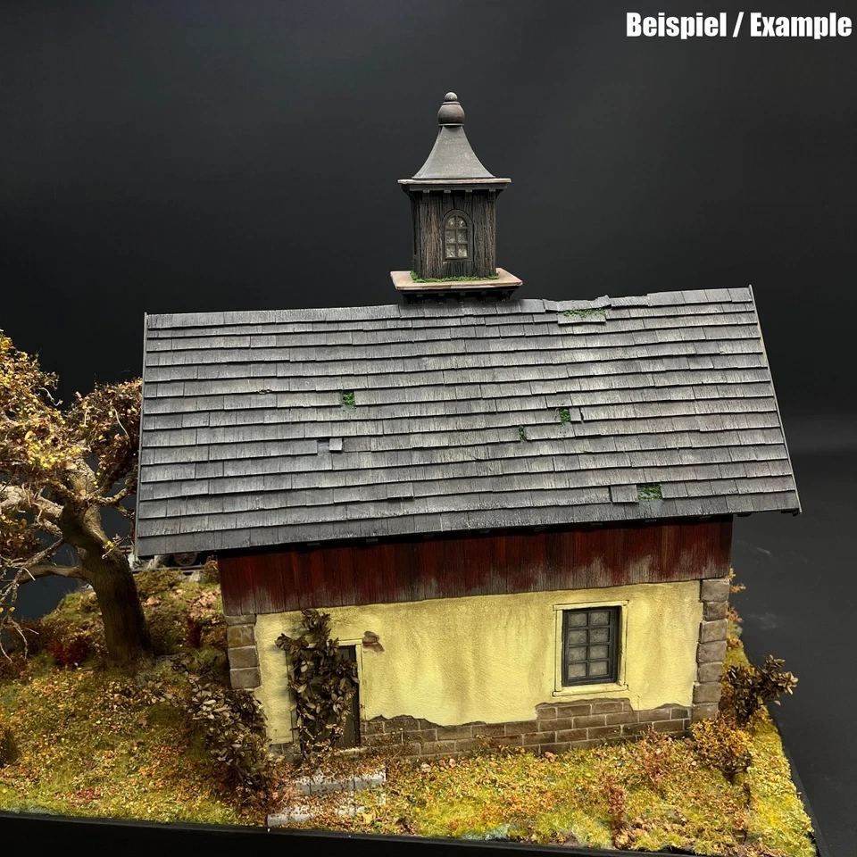 Alter Bahnhof in 1:35 - Laser Cut Gebäude aus Holz zum selberbauen für Diorama - Bild 4 von 4