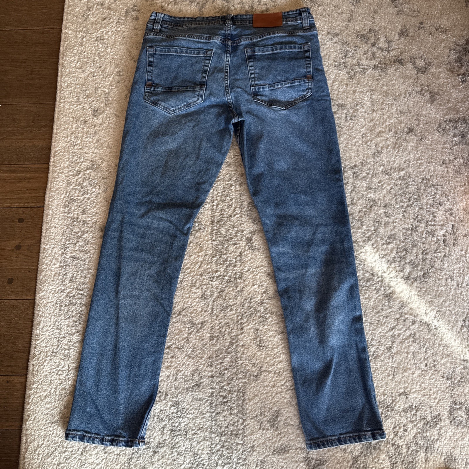 HUGO BOSS Jeans Blue Slim Tapered Stretch Denim Candiani Italy | Mens 34W/32L thumbnail 8