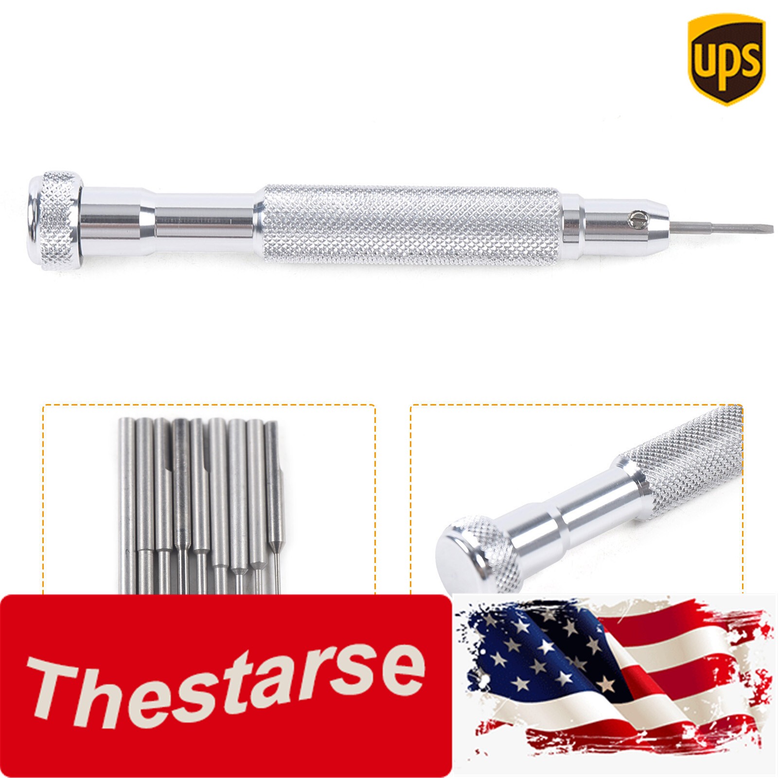 10-Piece Watch Repair Screwdriver Set with 2 Cross Head Blades G622H USA-image