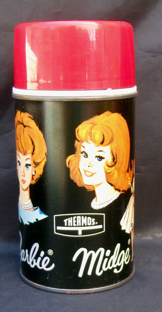 Vintage BARBIE & MIDGE Lunchbox & Thermos - Dolls Fashion Vintage BARBIE & MIDGE Lunchbox & Thermos - Dolls Fashion