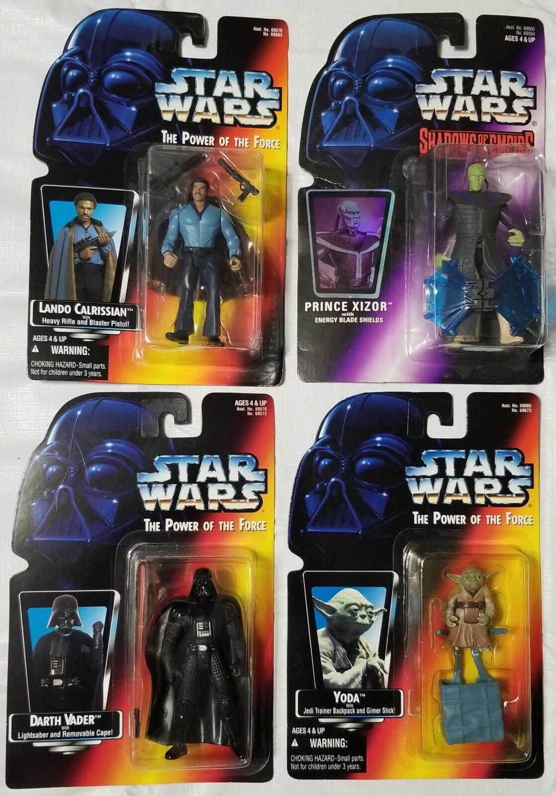 🎁🎀 Vintage 1990s Star Wars Action Figures Toys 1st Issue POTF Vader Lando Yoda