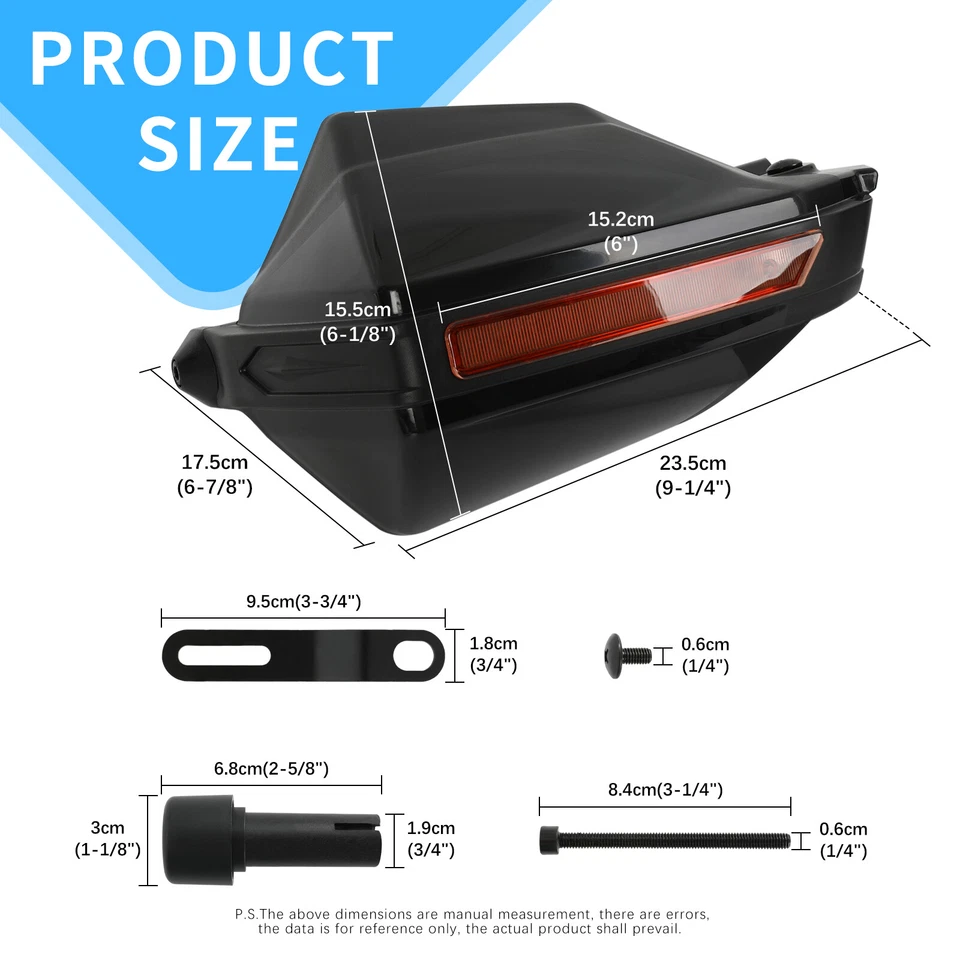 For Triumph Speed Twin Scrambler 7/8'' Motorcycle Handlebar HandGuards Protector - Image 3 of 4