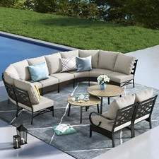 10-Seat Outdoor Patio Conversation Set Rattan...