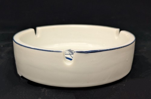Vtg Script Monogram M Initial Ashtray Japan Porcelain - Picture 7 of 8