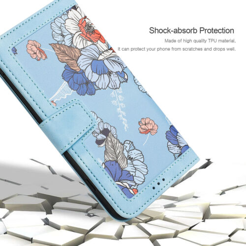 For Samsung Galaxy S25 Ultra/S24+/S23 Floral Pattern Crossbody Flip Wallet Case - Picture 33 of 85