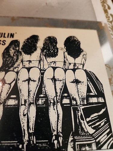 Vintage Haulin Ass Girls Glass Mirror Picture 6 X 6 - Picture 3 of 12