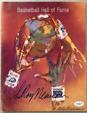 LeRoy Neiman Signed Yearbook Basketball Hall of Fame Sports Artist Autograph JSA