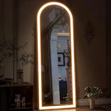 Simple Deluxe 71"x26" Full Length Mirror with Lights LED Dimming&3Color Lighting