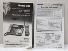 Panasonic Telephone Manuals KX-TG4000B and KX-TGA400B Operating Instructions