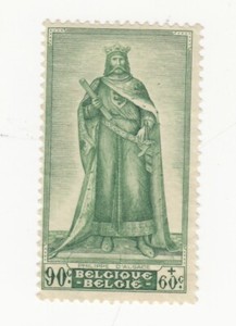 Belgium 1947. Philip of Alsace. Series: Portraits of the Senat. Sc# B438 Used NG