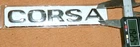 CORSA rear emblem stern logo CORSA C F06 F08 F65 F68