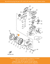 YAMAHA Stay, 4TR-14413-00 OEM XVS650DRAGSTAR XVS400