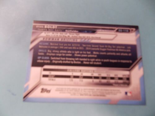 2016 Bowman Draft #BD118 Ryan Boldt Rookie Card Tampa Bay Rays Charlotte Stone - Picture 2 of 2